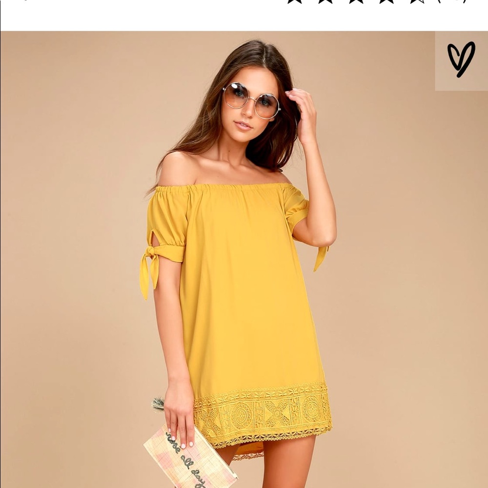 LULU’S MOMENT IN THE SUN OFF-THE-SHOULDER DRESS